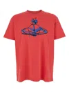 Vivienne Westwood Drawn Orb Classic T-shirt In Orange