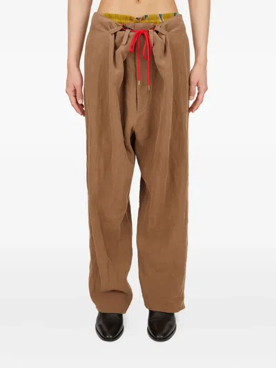 VIVIENNE WESTWOOD DRAWSTRING-DETAIL REGULAR TROUSERS