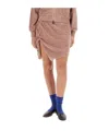 Vivienne Westwood Asymmetric Hem Drawstring Waist Skirt In Brown