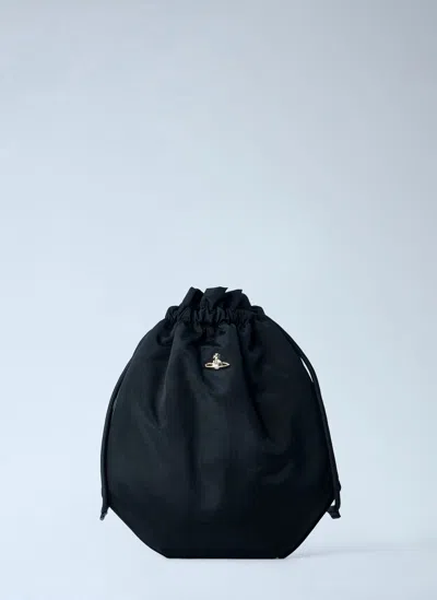 Vivienne Westwood Drawstring Pouch In Black