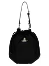 Vivienne Westwood Drawstring Pouch Handbag In Black