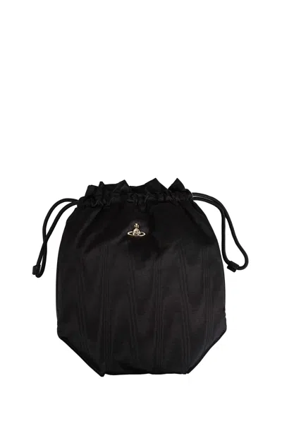 Vivienne Westwood Drawstring Pouch Set In Black