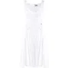 Vivienne Westwood Sunday Draped Cotton And Silk Midi Dress In White