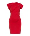 Vivienne Westwood Orb-embroidered Asymmetric Mini Dress