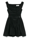Vivienne Westwood Mens Black Sunday Off-shoulders Cotton Mini Dress