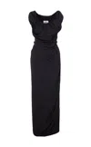 Vivienne Westwood Ginnie Jersey Maxi Dress In Black