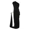 Vivienne Westwood One-shoulder Draped Maxi Dress In Black