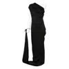 Vivienne Westwood One-shoulder Draped Maxi Dress In Black