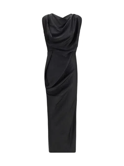 Vivienne Westwood Long Fond Dress In Black