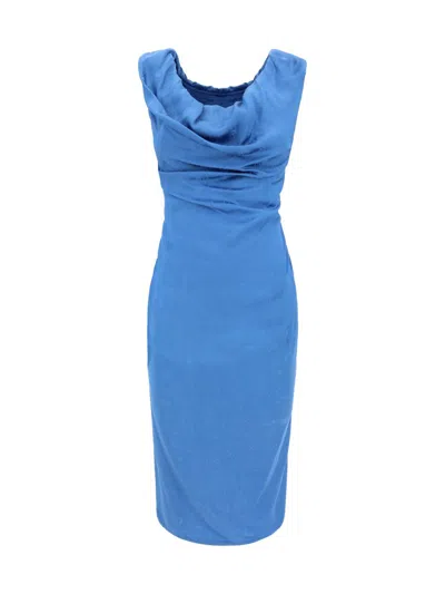 Vivienne Westwood 'ginnie Pencil' Midi Dress In Blue