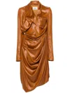 Vivienne Westwood Galatea Midi Dress In Brown
