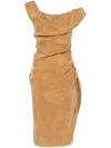 Vivienne Westwood Ginnie Pencil Maxi Dress In Brown