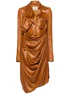 Vivienne Westwood Galatea Midi Dress In Brown