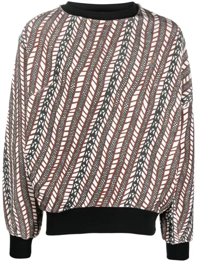Vivienne Westwood Druken Organic Cotton Sweatshirt In White