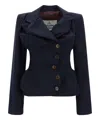 Vivienne Westwood Drunken Tailored Jacket In Blue