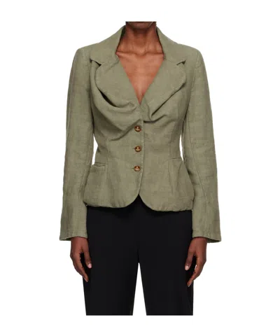 Vivienne Westwood Drunken Blazer In Green