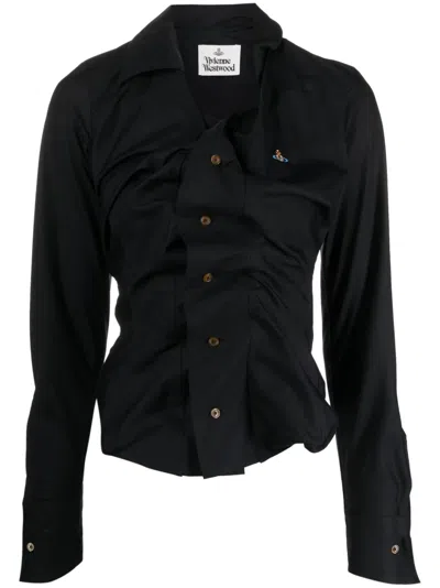 VIVIENNE WESTWOOD DRUNKEN COTTON SHIRT