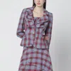 Vivienne Westwood Mens Multi Drunken Check Linen Jacket In Multi
