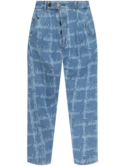 Vivienne Westwood Drunken Jeans In Blue