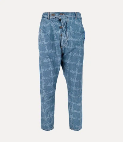 Vivienne Westwood Drunken Jeans In Blue