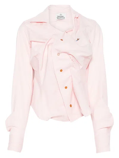 Vivienne Westwood Drunken Shirt In Pink