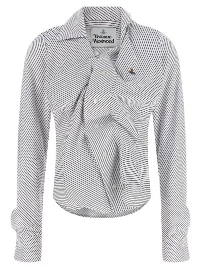 Vivienne Westwood Drunken Shirt And Blouse Multicolor In Gray
