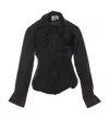Vivienne Westwood Gathered Cotton Poplin Shirt In Black