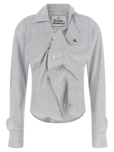 Vivienne Westwood Drunken Shirt And Blouse Multicolor In Gray