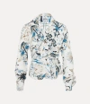 Vivienne Westwood Drunken Shirt Printed Marocain 46 Women In White