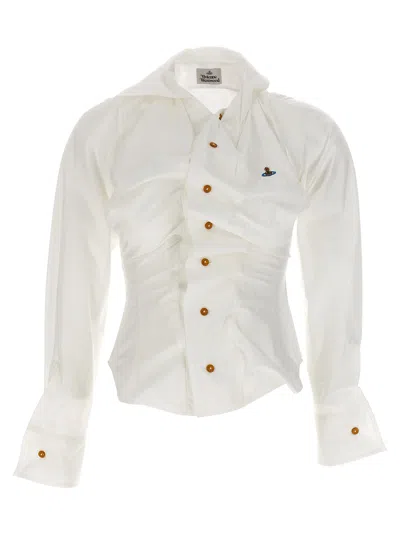 Vivienne Westwood Drunken Shirt And Blouse White In Multi