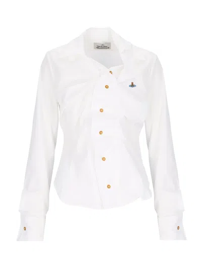 Vivienne Westwood Drunken Shirt In White