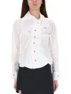 Vivienne Westwood White Drunken Sculpted Shirt In White