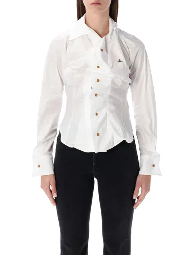 Vivienne Westwood White Drunken Sculpted Shirt