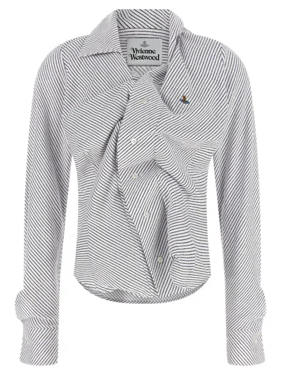Vivienne Westwood Drunken Blouse In White