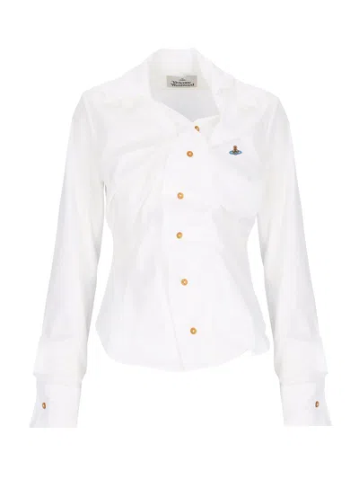 Vivienne Westwood 'drunken' Shirt In White