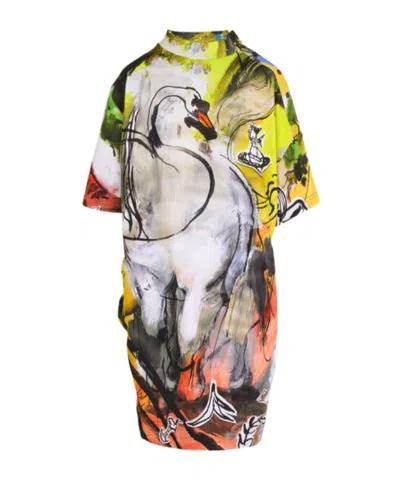 Vivienne Westwood Drunken T-shirt Dress In Multi