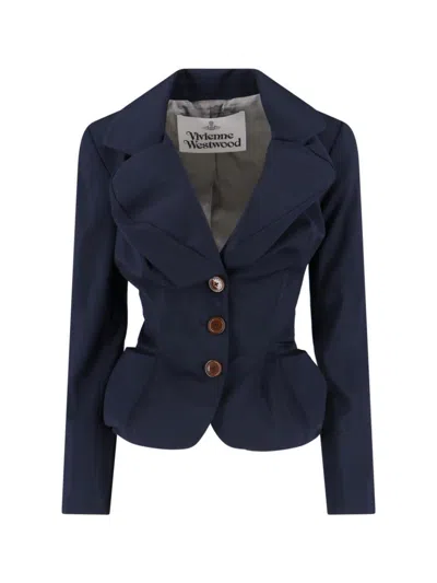VIVIENNE WESTWOOD DRUNKEN TAILORED" BLAZER - NAVY