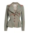 Vivienne Westwood Drunken Cotton Jacket In Brown
