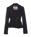 Vivienne Westwood Drunken Tailored Jacket In Blue