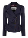 Vivienne Westwood Drunken Tailored Jacket In Blue