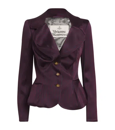 Vivienne Westwood Drunken Tailored Jacket In Navy