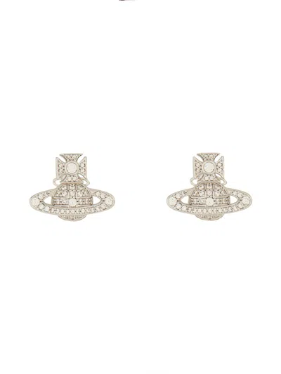 Vivienne Westwood Earrings "carmela" In Silver