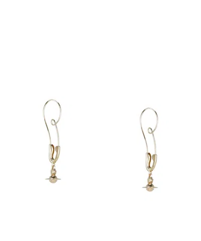 Vivienne Westwood Earrings With Ball Pendant In Gold