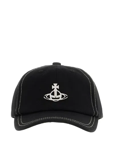 Vivienne Westwood Edgerwear Cap In Black