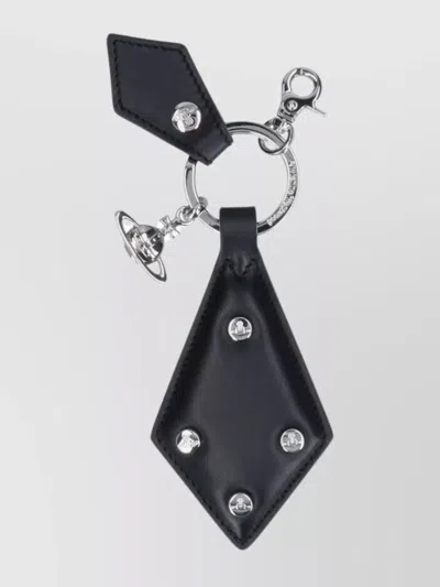 Vivienne Westwood Edgy Design Studded Key Holders In Black