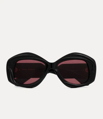 Vivienne Westwood Edie Sunglasses Black Acetate Women
