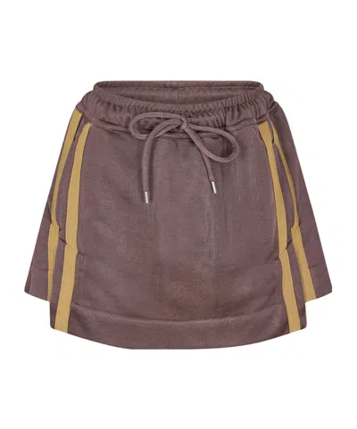 Vivienne Westwood Elastic Waist Skirt In Brown