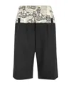 Vivienne Westwood Elasticated Waistband Kung Fu Shorts In Black