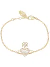 Vivienne Westwood Elegant Brass Bracelet In Green