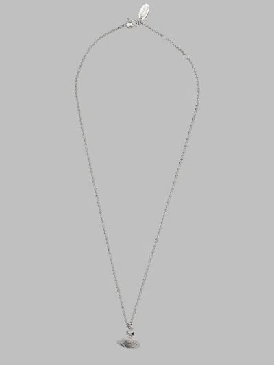 Vivienne Westwood Elegant Brass Mini Necklace In Silver